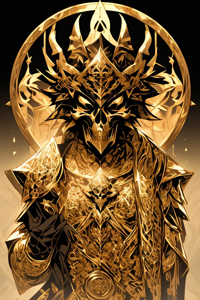 (best quality, highres, ultra-detailed:1.2), black and gold skull logo, dark, mysterious, sinister, detailed skull, intricate designs, macabre art, gothic vibes, occult symbolism, refined gothic aesthetics, fine artistry, supernatural allure, masterful craftsmanship, deep shadows, shimmering gold accents, contrasting textures, hauntingly beautiful, mesmerizing composition, striking impact, professional logo design, metallic sheen, ornate patterns, intricate engravings, eerie atmosphere, artful representation, captivating visual storytelling, evocative symbolism, sophisticated and sleek, iconic emblem, powerful and enigmatic presence, Deluxe, gold leaf embellishments