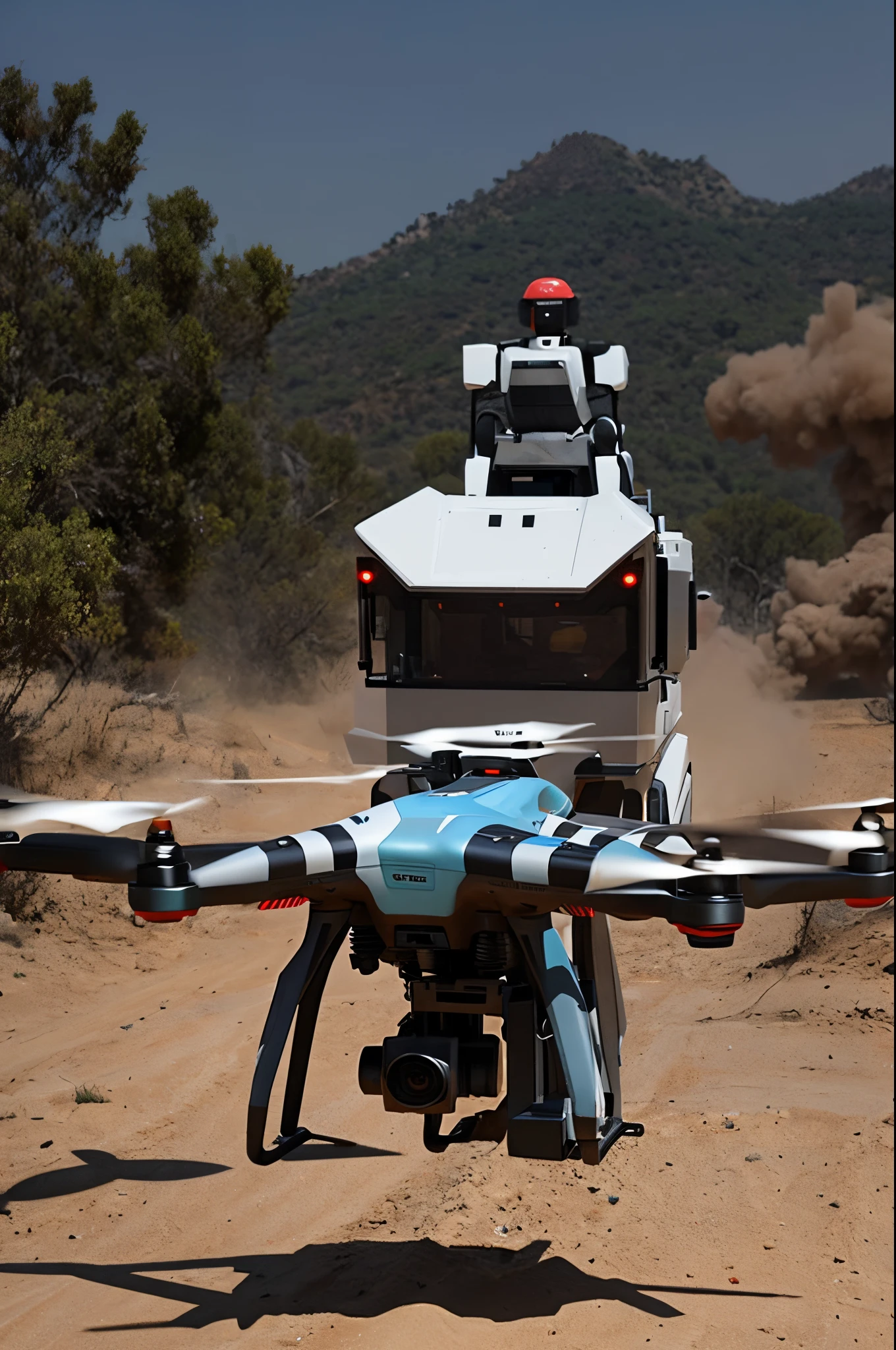 A terrifying near-future war in which drones and robots operate autonomously under AI control