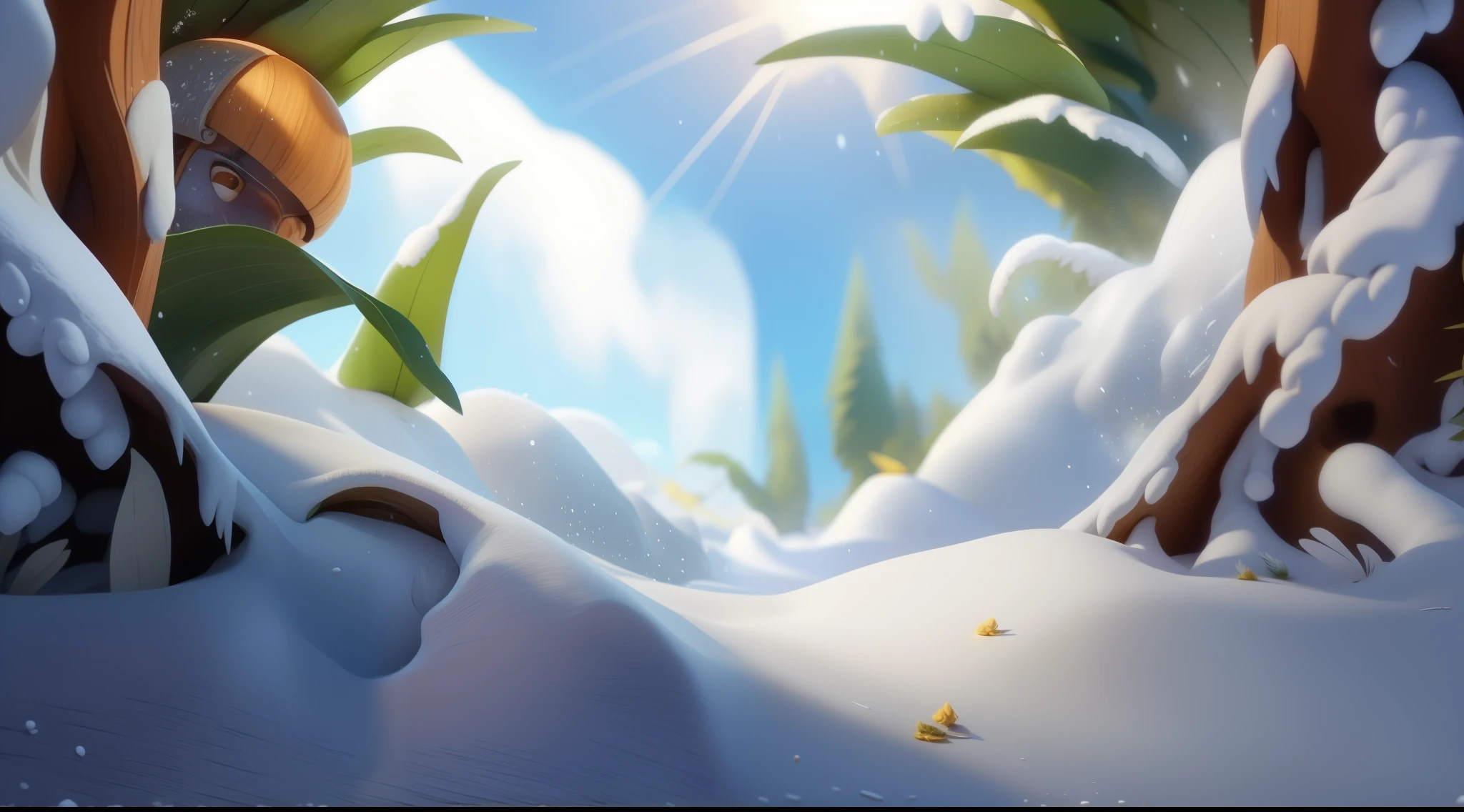Snow in the microscopic world,Ski slopes,Cogumelos,grassy