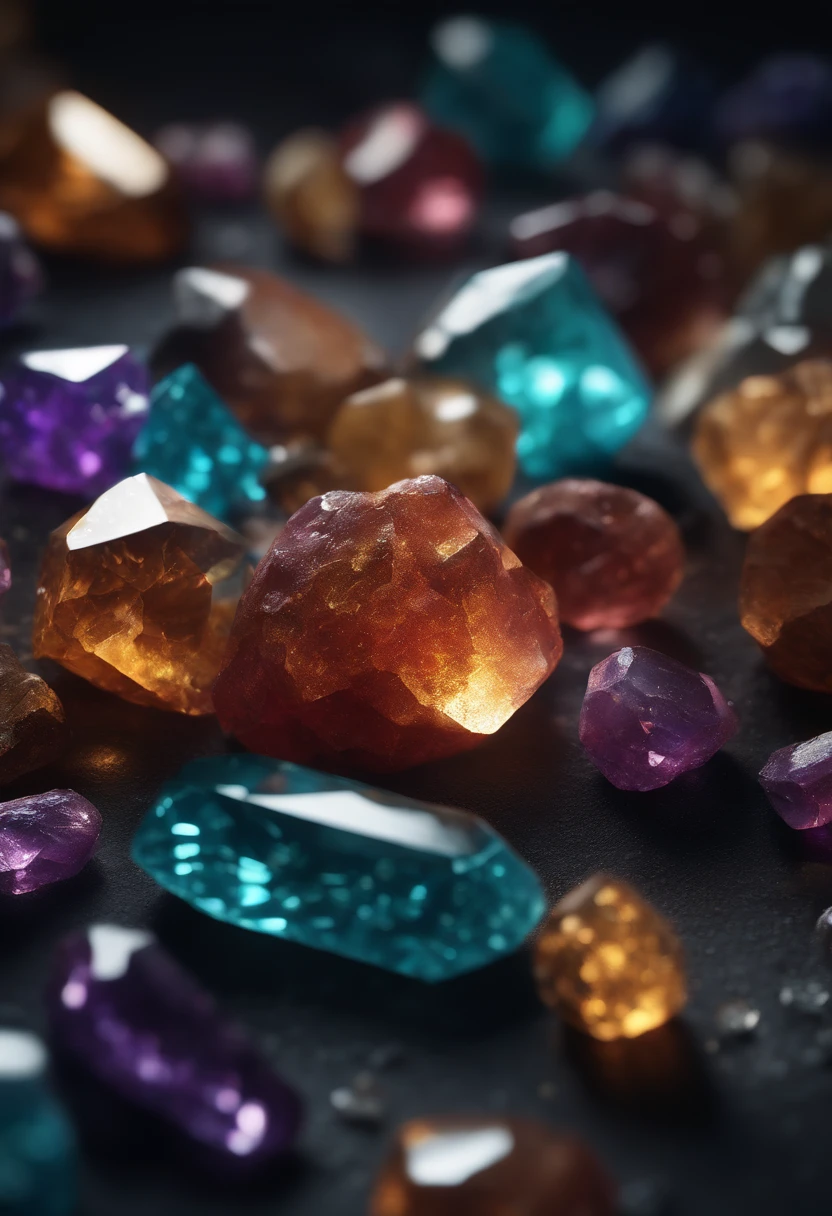 dreamlikeart beautiful mineral, rainbow crystals, ultra detailed, incredible lighting, hyper detailed, 8k, unreal engine 5, 3d render