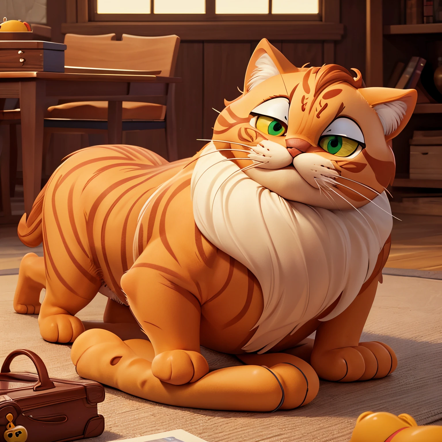 Garfield, masterpiece, best quality, super detail