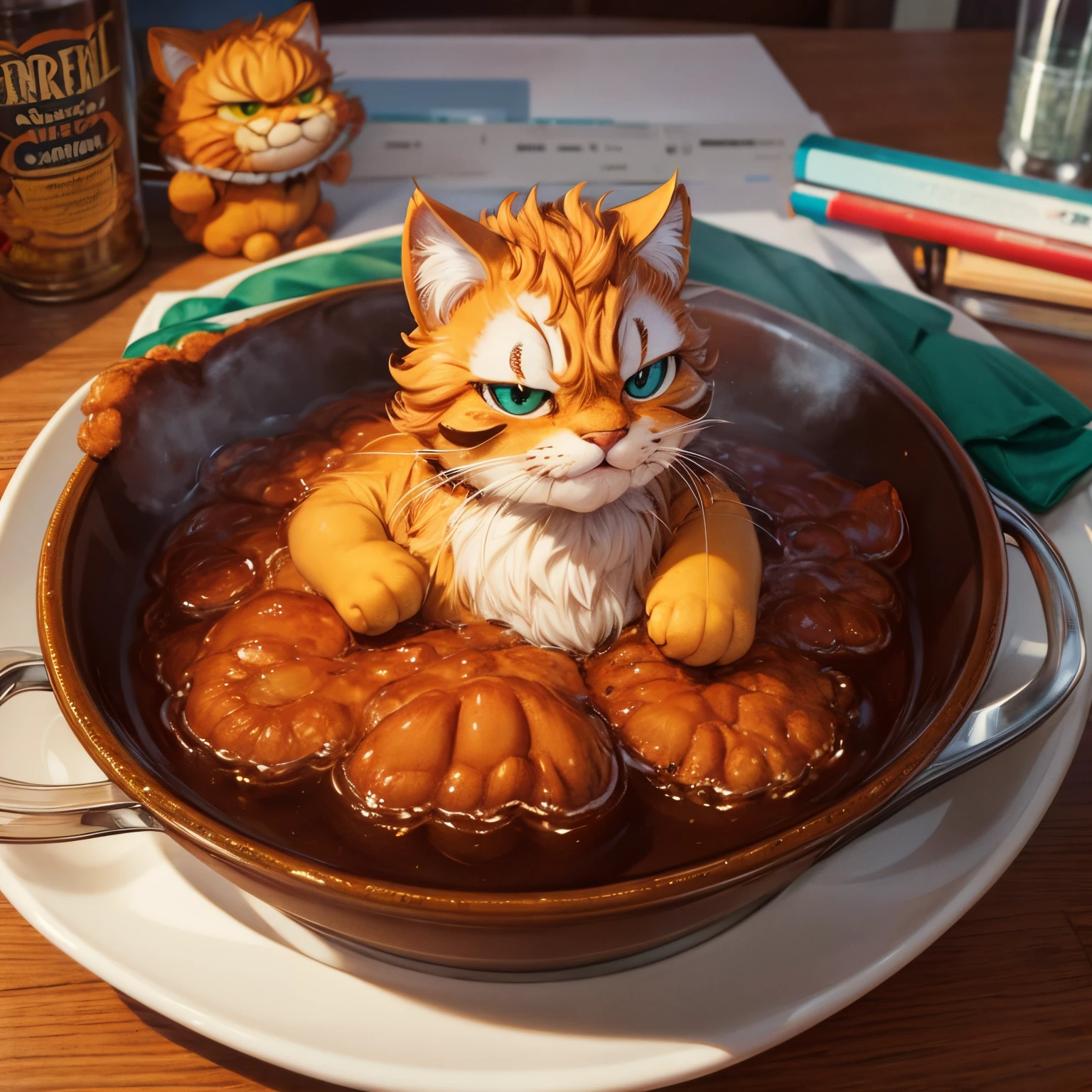 Garfield, masterpiece, best quality, super detail