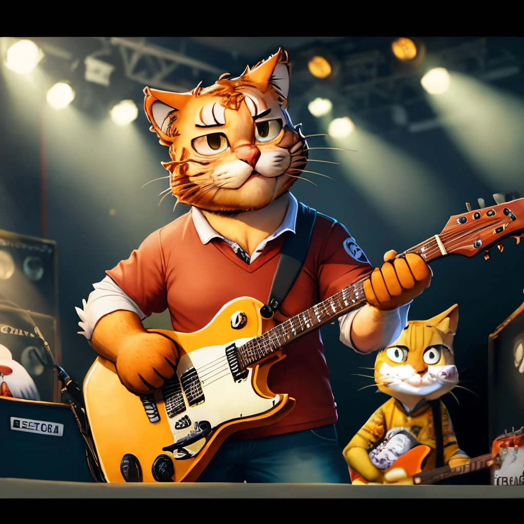 Garfield at a hardcore show