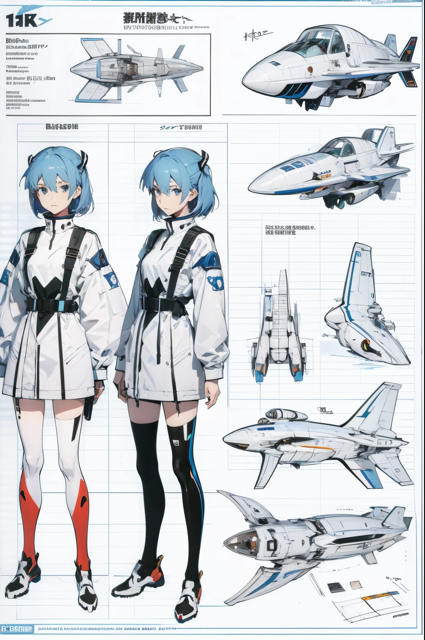 line-art, art book, character sheet, 8k, best quality, design, spaceship design, equipment design, Evangelion, eva