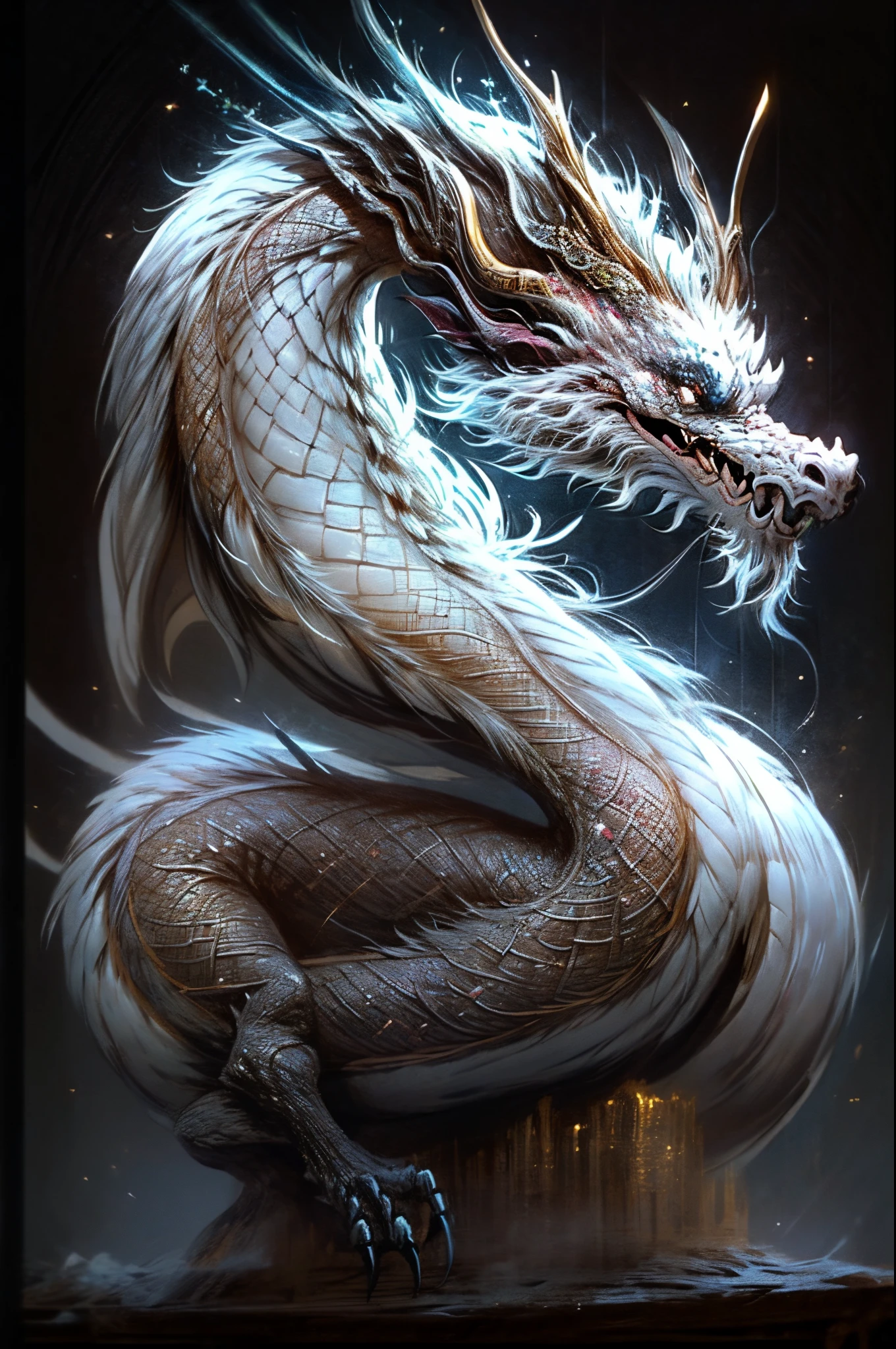 Fantasy、mysterious、Chinese Silver Dragon