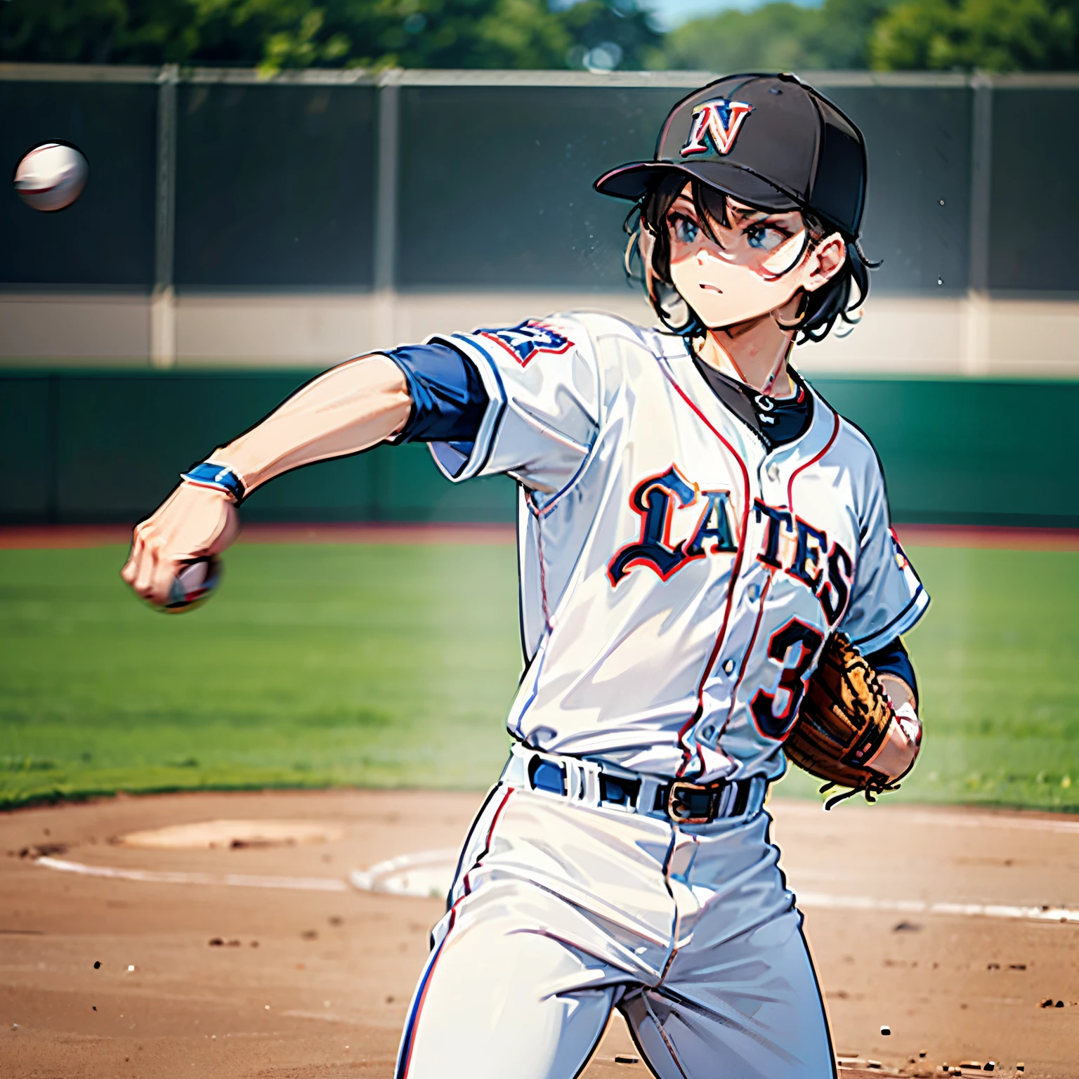 Baseball Player Pitching Motion man