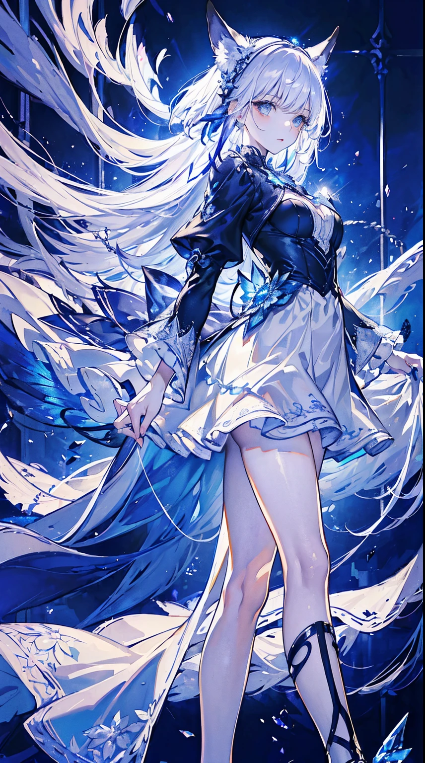 ((masterpiece:1.4,best quality)),(Super detailed),(Extremely detailed eyes),(Shiny socks:1.5),Hello Darkness
(Cute girls),15 years old,(Blood-red pupils,Diamond-shaped pupil:1.15),Purple Eyeshadow,(elongated hair,Thick hair,Single ponytail,shiny hair:1.5)(Changes through:1.2),despair,sad,Empty eyes,tears streaming down my face,tilting its head to the side,
(She wore a blue dress,:1.5),(Black gloves:1.4)Very long plush sleeves,White,White Cloud,Dream bubbles ,Ice and glitter effects
(Black long skirt:1.1),
((Starry Sky:1.2)),
(Intense black and white:1.16),(Depth of Field:1.4),,Intricate details,(((Detailed background,Castle in the Sky,Purple flowers by the lake))),(((Huge breasts,Bare breasts,Deep cleavage,White stiletto high heels,Transparent clothes)))