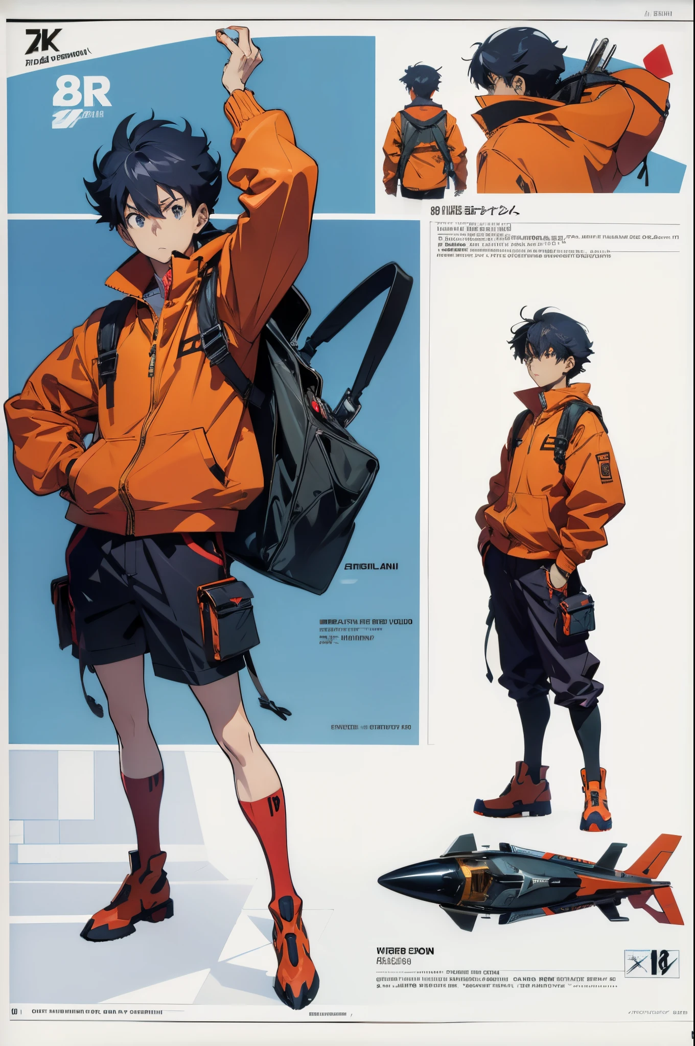 line-art, art book, design sheet, 8k, best quality, design, equipment design, Evangelion, eva, cowboy bebop