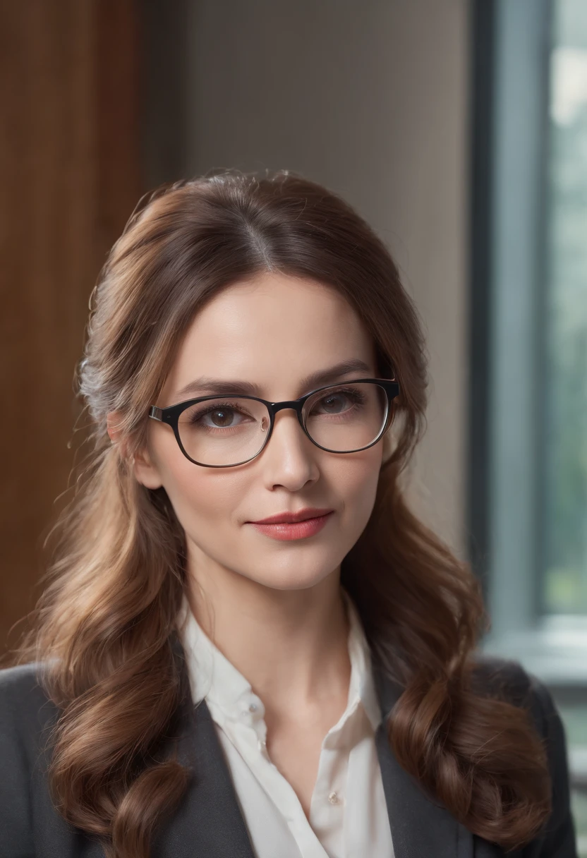 Cinematic ,facing the audience, (Reality :1.4), a 40 year old woman looking into the camera, extra long curly hair, female librarian, black skirt, white buttoned blouse, mint green sweater, mouth open, detailed beautiful face, action shot, empty office background, daytime, photo realistic, CG, art station, masterpiece, HD photographyCinematic portrait, ((medium close-up)), facing the audience, (Reality :1.4), a 40 year old woman looking into the camera, long wavy hair, female librarian, librarian costume, glasses, detailed beautiful face, smiling, empty office background, daytime, photo realistic, CG, art station, masterpiece, HD photography