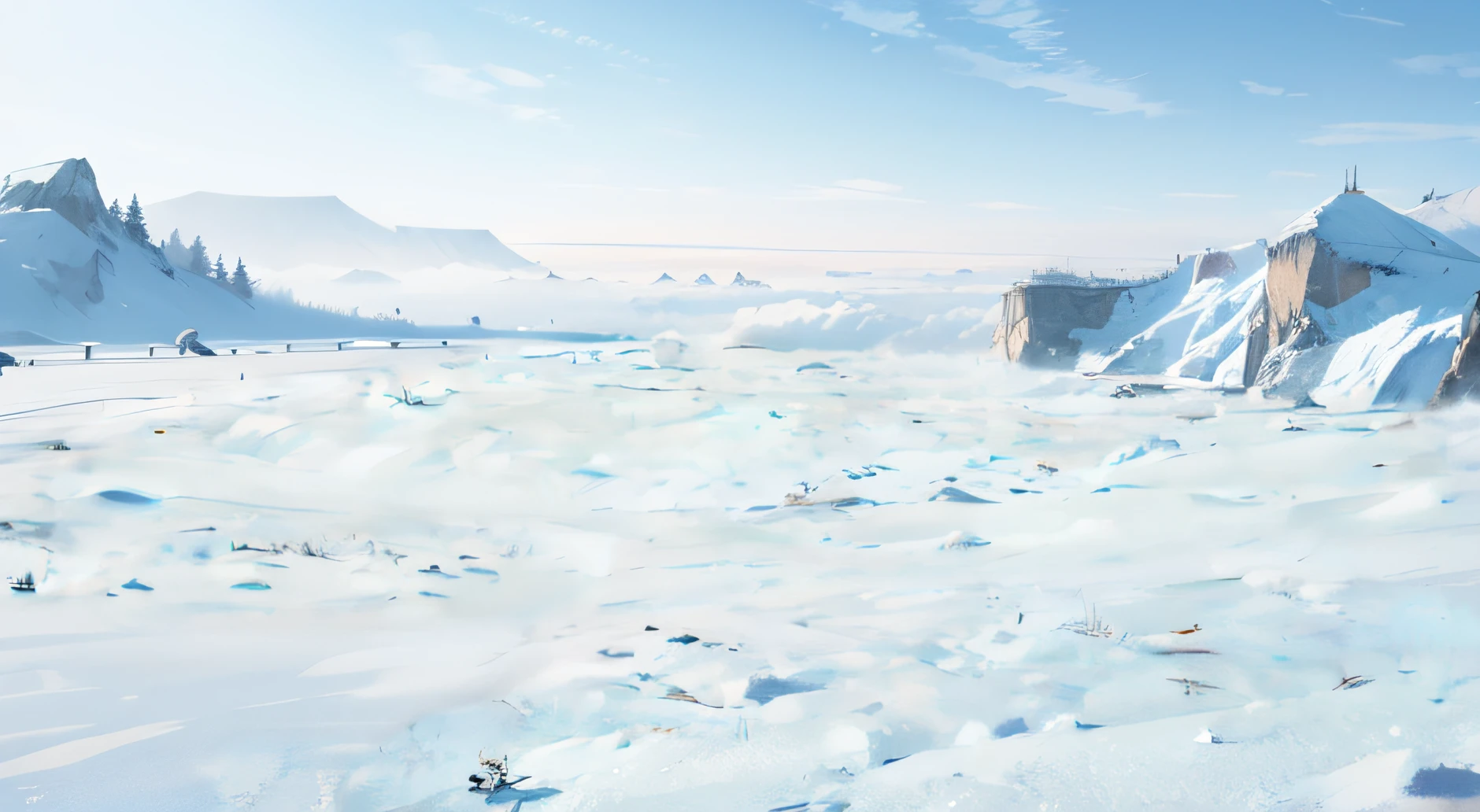 snow covered plains