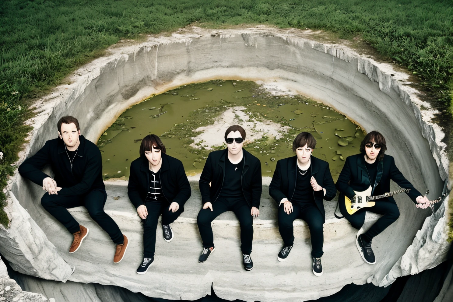 "A four-piece band that doesn't stop playing even while falling into a deep hole."