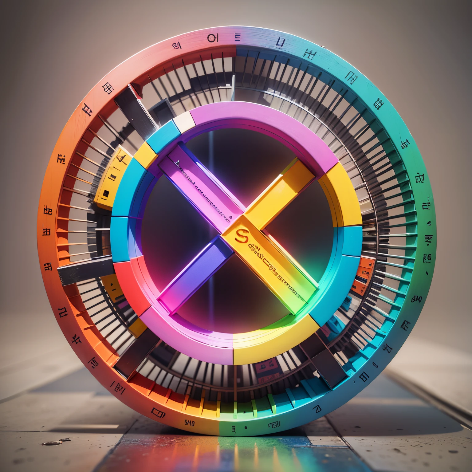 Three-Dimensional Colorful Logo for a Film and Television Company --auto --s2