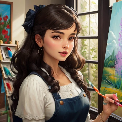 women paint