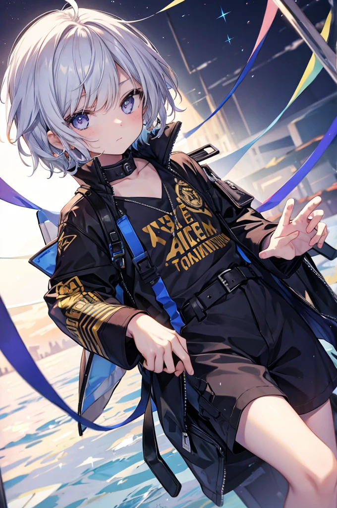 masterpiece, Highest quality, One boy, (colorful),(Delicate eyes and face),Highly detailed CG Unity 8k ,Black Leather Coat,Tribal Tattoos,A single horn grows from its forehead,Unarmed Fighter,ghost