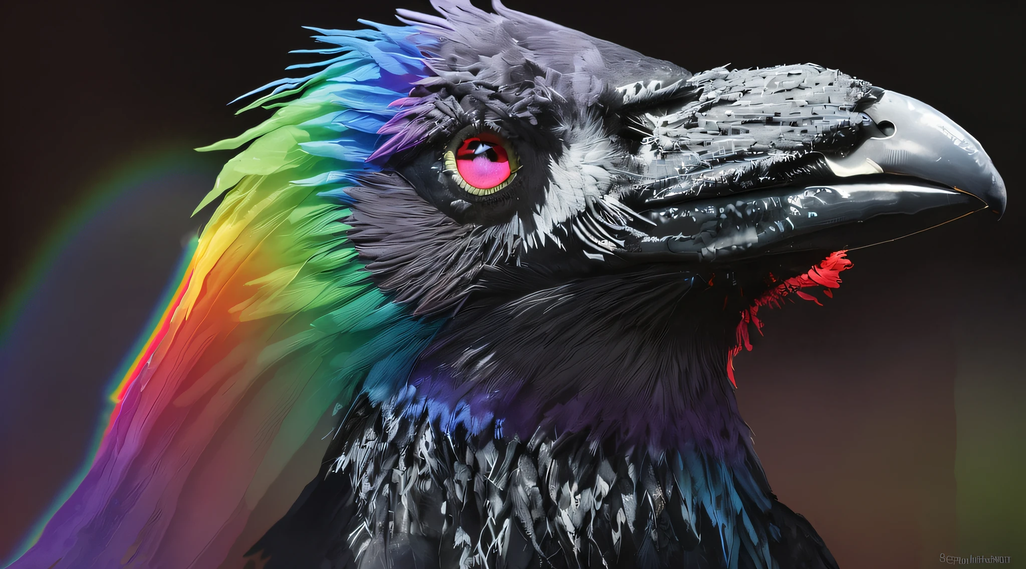 black background