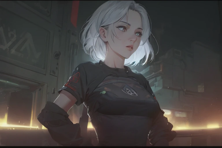 ((La mejor calidad)), ((obra maestra)), (muy detallado:1.3), ...............................................................................................................................................3D, Beautiful (cyberpunk:1.3) Mujer hacker, peinado corto,pelo corto, Volver al visor, cabello grueso, Terminal de ordenador operativo, Pantalla montada en la cabeza, computer server, Pantalla LCD, fiber optic cable, Logotipo de la empresa, HDR (High Dymanic Range), Trazado de rayos, NVIDIA RTX, Super resolution, Irreal 5, Subsoil Scatter, Textura PBR, Post-procesamiento, Anisotropic filtering, profundidad de campo, maximum sharpness and sharpness, Texturas multicapa, Albedo y Highlight Maps, Sombreado de superficies, Accurate simulation of light-material interactions, proporciones perfectas, Renderizado de octanaje, duotone lighting, ISO bajo, balance de blancos, Regla de los tercios, amplia apertura, 8K RAW, efficient sub-pixels, sub-pixel convolution, glow particles, dynamic pose