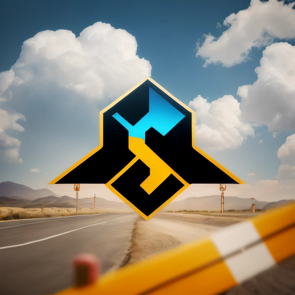 Thunderbolt logo with a B
Yellow,blue , black