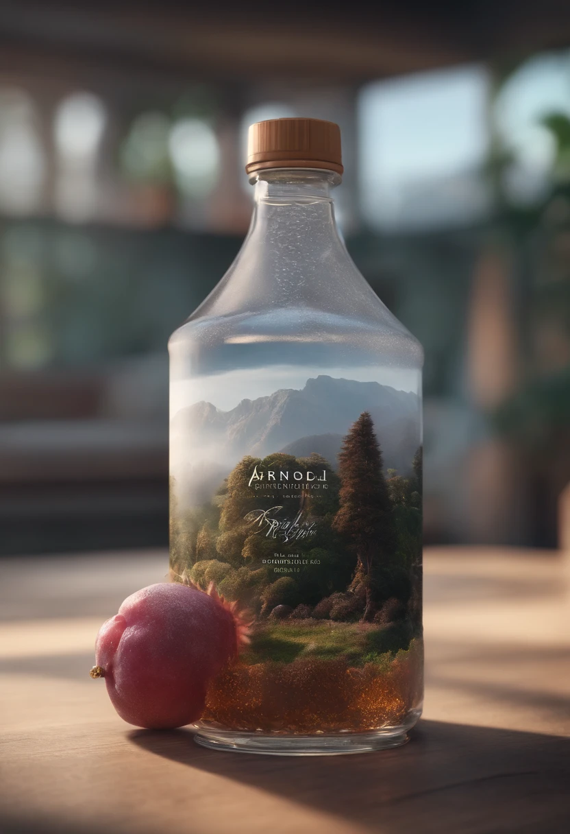 300ml bottle of probiotic drink，Plastic bottles，non-transparent，punky style, Ethereal, Cinematic,, ultra - detailed, Matte painting, photore, arnold renderer --test --creative --upbeta