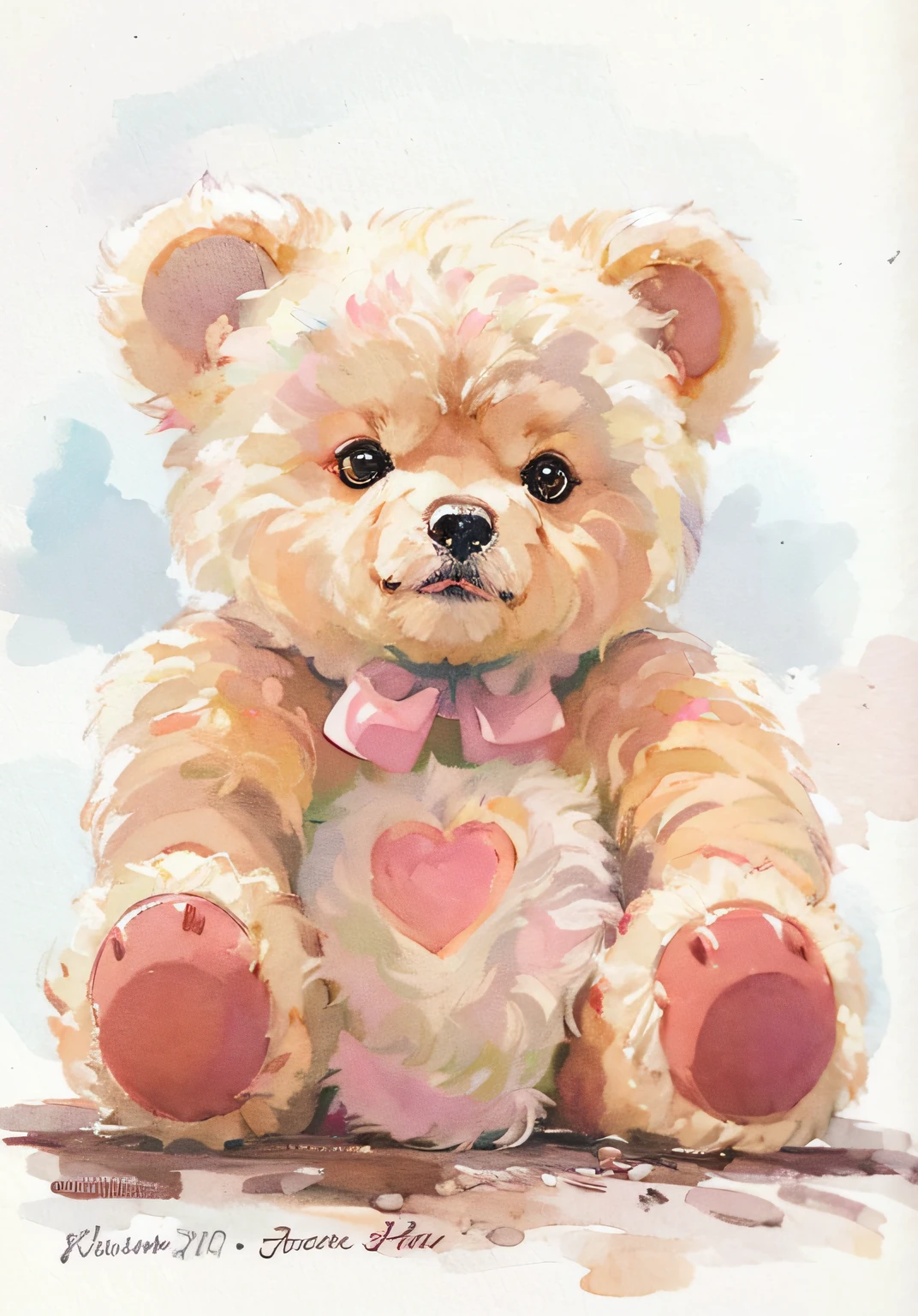 toy bear, detailed watercolour, Rich watercolor painting, detailed watercolour, watercolor paiting, detailed watercolour, mini bear, aquarelle, Cute and cuddly,watercolor paiting, Holding a teddy bear, watercolor paiting, There is a teddy bear,holding a heart in paws, toy bear, much wow, Holding a teddy bear, Cute and cuddly, I love you,illustratio!, cute and adorable, Being in love, author:Dechiko Uzunov, cute and adorable, sweet hugs, lovable and furry