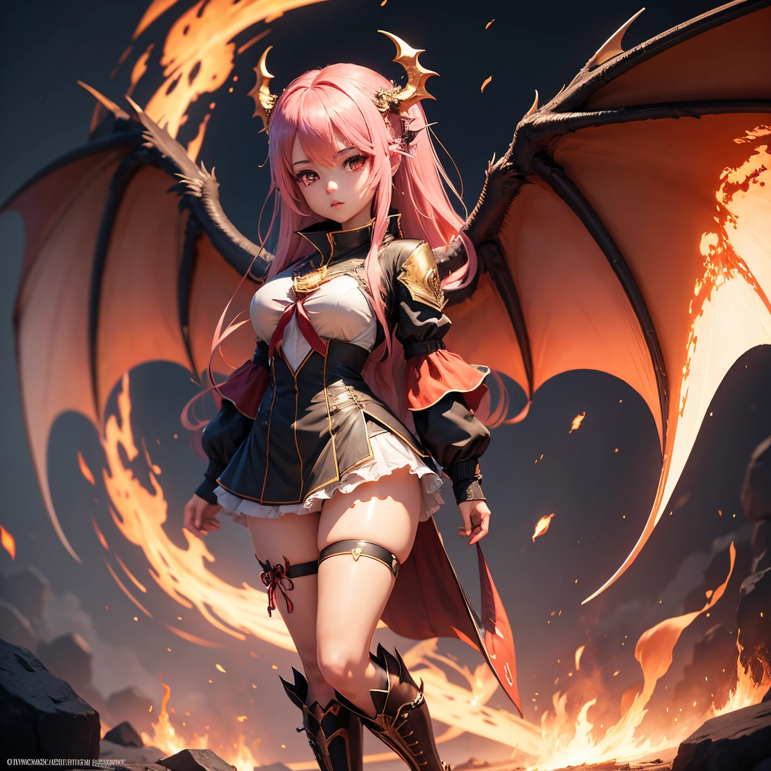 dragonborn, female, nsfw, huge breast, nipples, nipples, scalie body, hype breast, vagina, wings