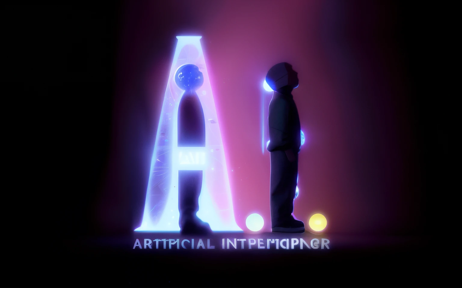 Close-up of a man standing next to a statue, the ai!!, artificial intelligence logo, the ai, artificial intelligence machine, mugwort, .eats, eats, artificial intelligence god, evil artificial intelligence, man-made, Artificial intelligence as the theme, artificial intelligence god, strong artificial intelligence, artificial intelligence princess, Best Artificial Intelligence Images, Artificial Intelligence Startups, ai art, Artificial intelligence creates realism
