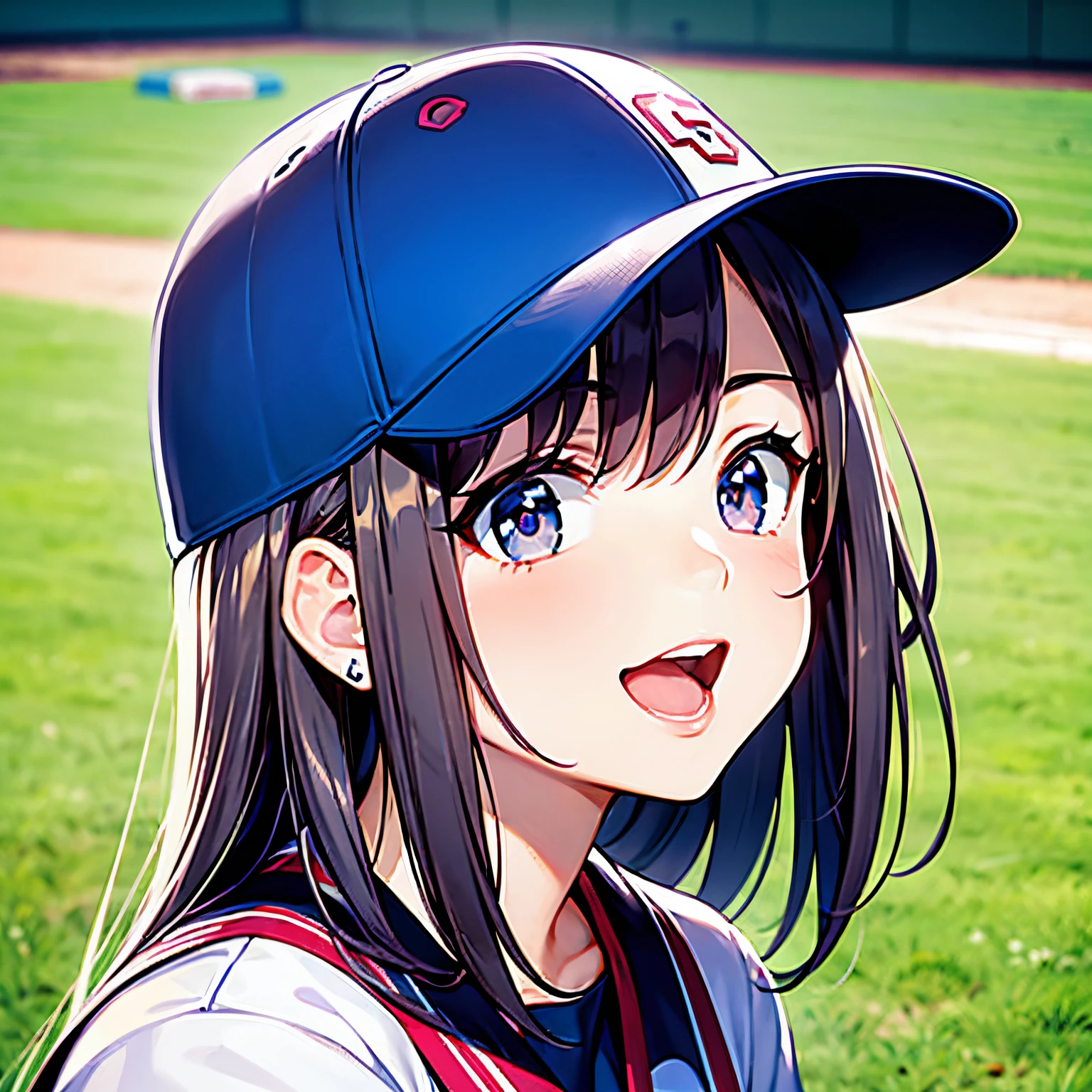 Baseball Player teens girl kawaii faces