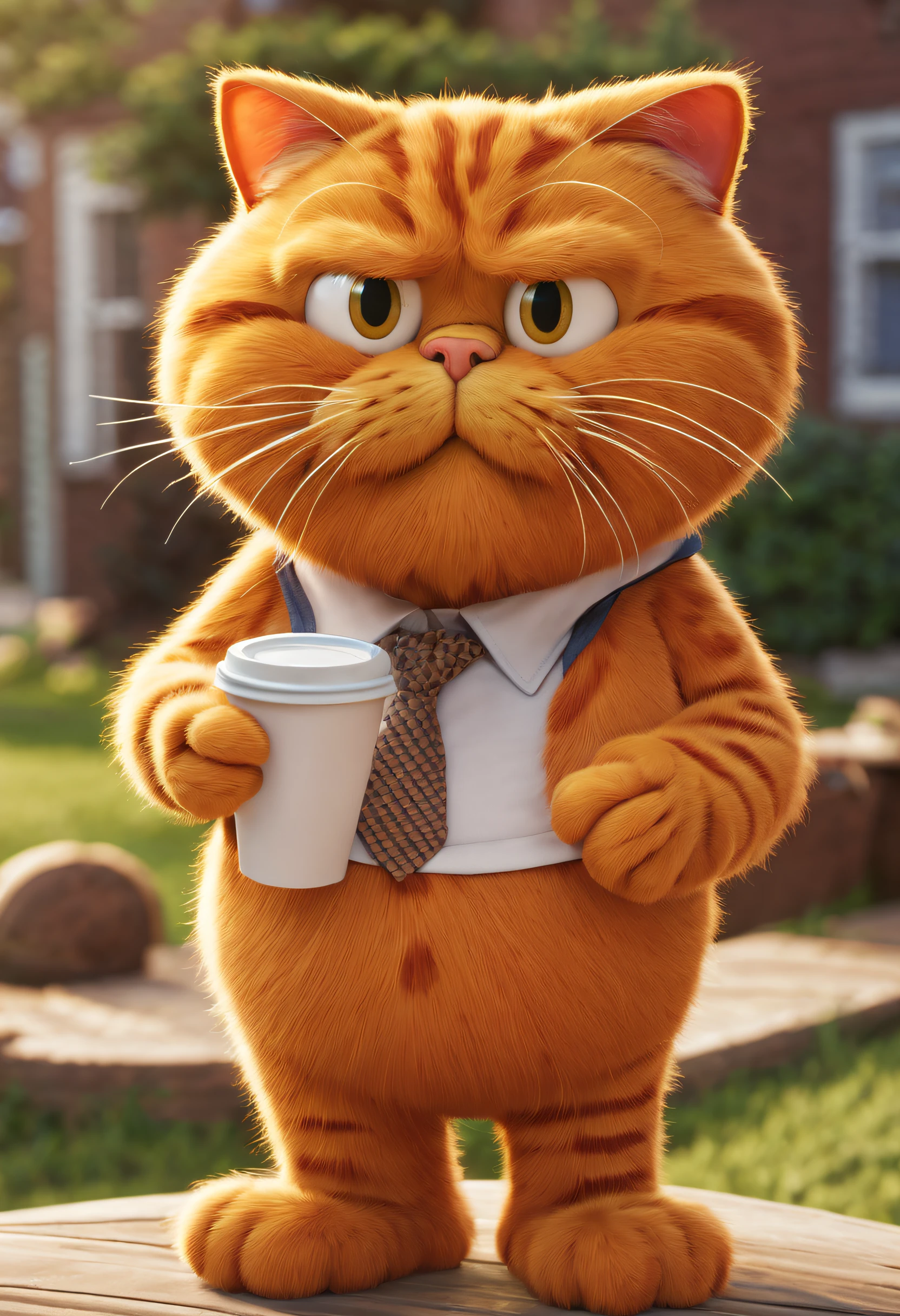 (tmasterpiece),（ultra - detailed: 1.3），Best quality，（Sparkling: 1.2），Garfield Kingdom，((Orange Garfield: 1.3, dress like a king, diadems, Cloak, jewely, sugar cane, Surprised and confused expression)),（the moon is empty)，royal palace，moon full，without humans，fantasy medieval style, and other decorations, The world of dreams, Cute cartoon design style, Bubble Mart, vibrant with colors，bright，1.Realism increased by 4 times，hyper HD，Everything is shown in this beautiful scene，(The content is very detailed，Reasonable design，Clear lines，High- sharpness，tmasterpiece，offcial art，movie light effect，8K),