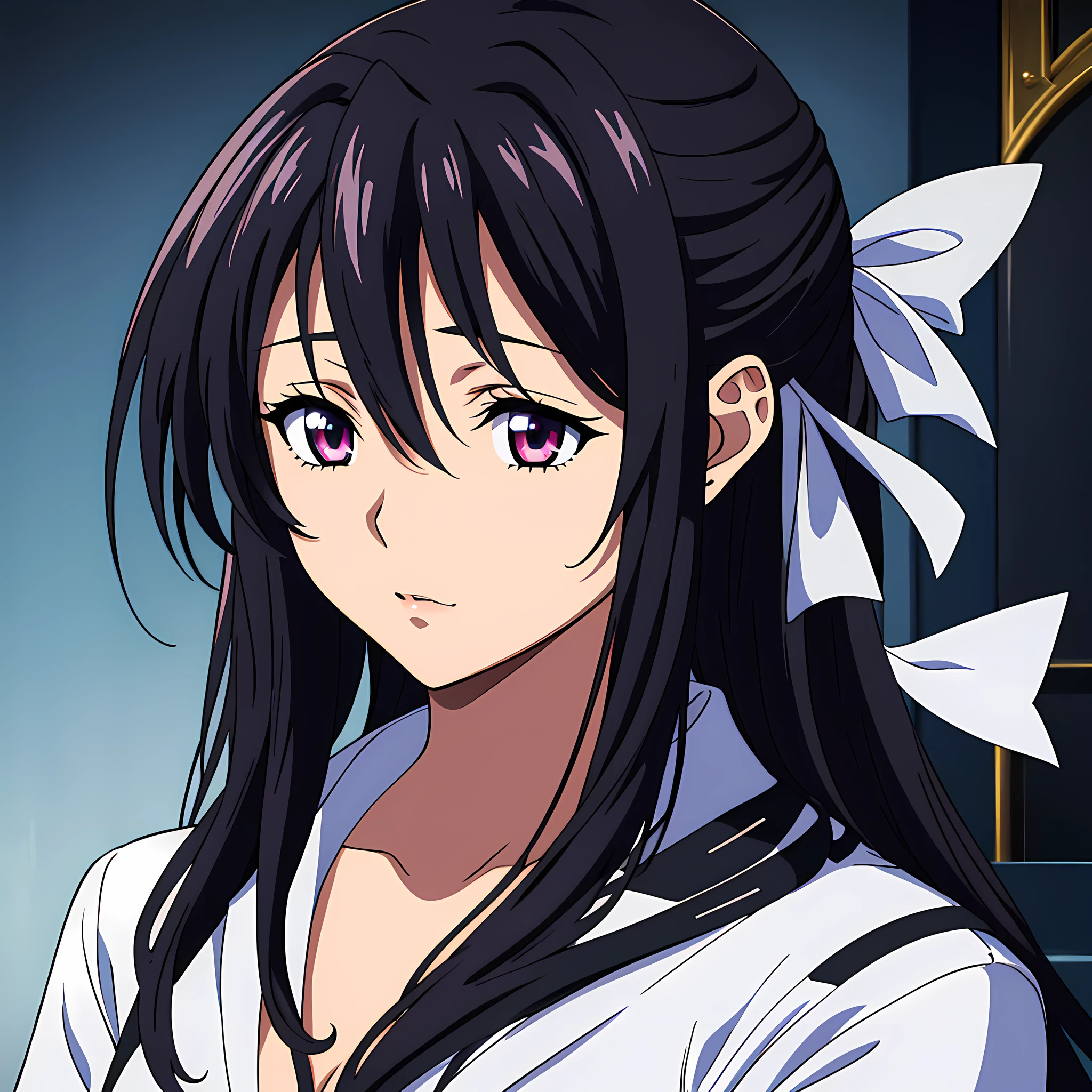 1 girl (akeno himejima), doctor, (beautiful eyes finely detailed, detailed face, black hair, long hair), medical outfit, big breast, (full body:0.6), masterpiece, high-resolution, masterpiece, top-quality, detailed, High resolution illustration.