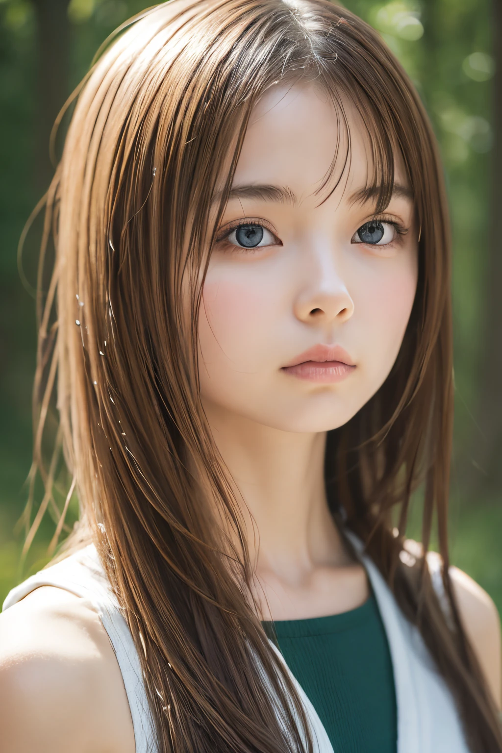 Best Quality, absurderes, Ultra-detailed, Yamanaka_Ino, 1girl in, Solo_Focus,  hair down