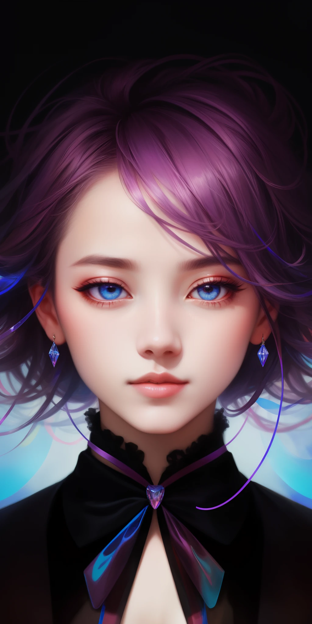 _james jean,Floating ribbon female figure,smog,on the sky,full bodyesbian,Colorful and vibrant,mystical colours,Contemporary Impressionism,Yanjun Cheng Portrait,Iris painting,3/4 perspective view,cute face,low angles,Swept circling composition,large beautiful crystal eyes,big irises,UHD,HDR,8K,(tmasterpiece:1。5),(most beautiful portrait in the world:1.5)