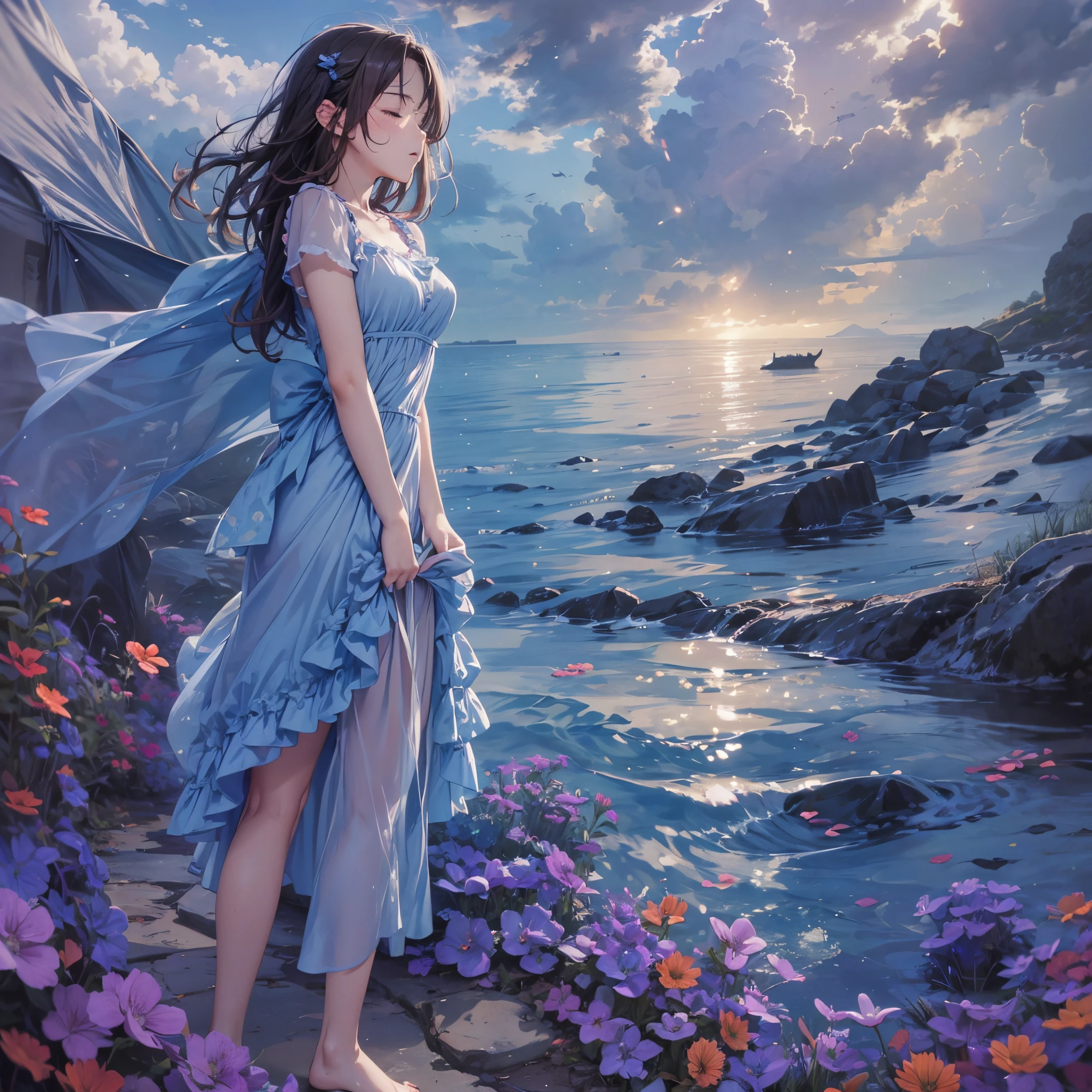 top-quality,masutepiece,1womanl,独奏,(Artistically:1.4),(Superb view:1.6),(A sparkling blue world:1.4),(Close your eyes and shed tears:1.4)There is a beautiful woman at the center of the world,A ray of light,prisma,"normal and obvious"what do you mean? I can'I have to measure it properly with the ruler I have now..., Breathe in and breathe in your anxiety, and as I do, i am standing still, clumsy and lazy, And I was writing notes back and forth...、myself'i'i'I'm running away from being hurt. It must be a difficult world to live in..., however、Face that is'tome'tome'It's all me, that'Right'tome'tome'It's all me, So please hold me tight, Let'Please sleep some more, Aching, Aching, Let'dong'Flyaway'dong'dong'Don't let sadness take everything away, i'i'i'i'm on your side. Let'Go to! tome'There'There'There's still a long way to go, But no one will scold you if you take a break....,pay attention to others'complexion, food, Clothing, And shelter is what I want to do.... And yet'That's me'very sad and pathetic, I can still do it'Who I am'it looks like nothing has changed. i'i am timid and beautiful. i'i'i'I'm afraid of being hated. In reality or in a notebook. It must be a difficult world to live in..., a person々encourage back and forth. however、Face that is'tome'tome'It's all me, So Don'Please wear'Please wear'please don't bully me, so I'I will hug you all, Let'Please sleep some more. Aching, Aching, Aching. you are no good'you are no good'you are no good'You don't have to find meaning in everything. I wonder if I can believe it???.? (Okay)
Is it okay to stay here?????(Okay)
dong'dong'dong'Don't try too hard, Please accept that you have realized this...'No problem.、
tome'tome'tome'It's all me, that'Right'tome'tome'It's all me, Let'do it'Let'hug each other and sleep for a while.