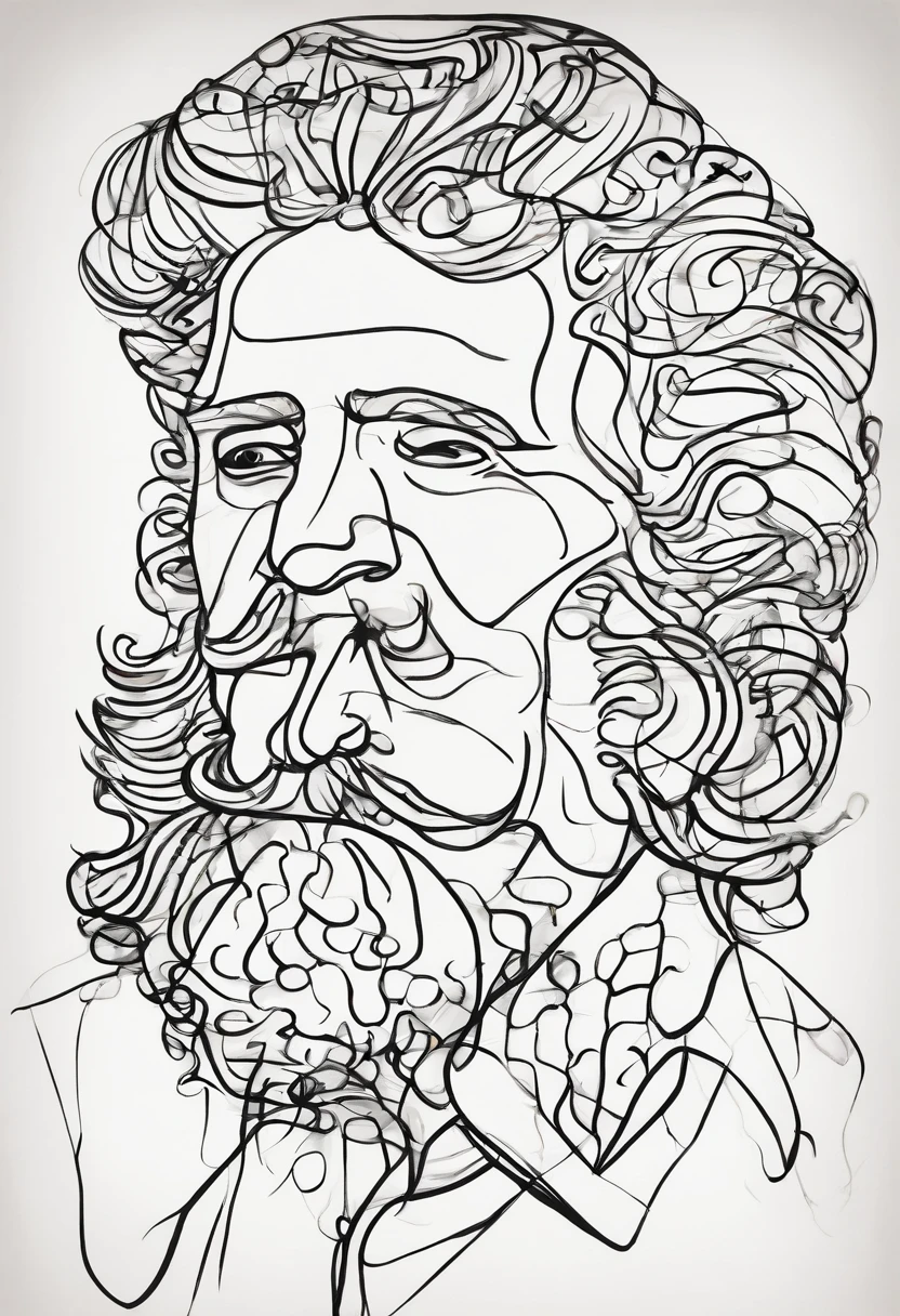 Rough coal sketch on old paper, Neat line art,+Lines of expression,Paint in an expressive sketch style, hatching, black and white sketch, hand drawn, sketchpad, Linear style::Sketch Notes Style Sketch, Linear style::Sketch annotation style, image of a man, Funny caricature image of male Micke Jagger in Rolling Stones