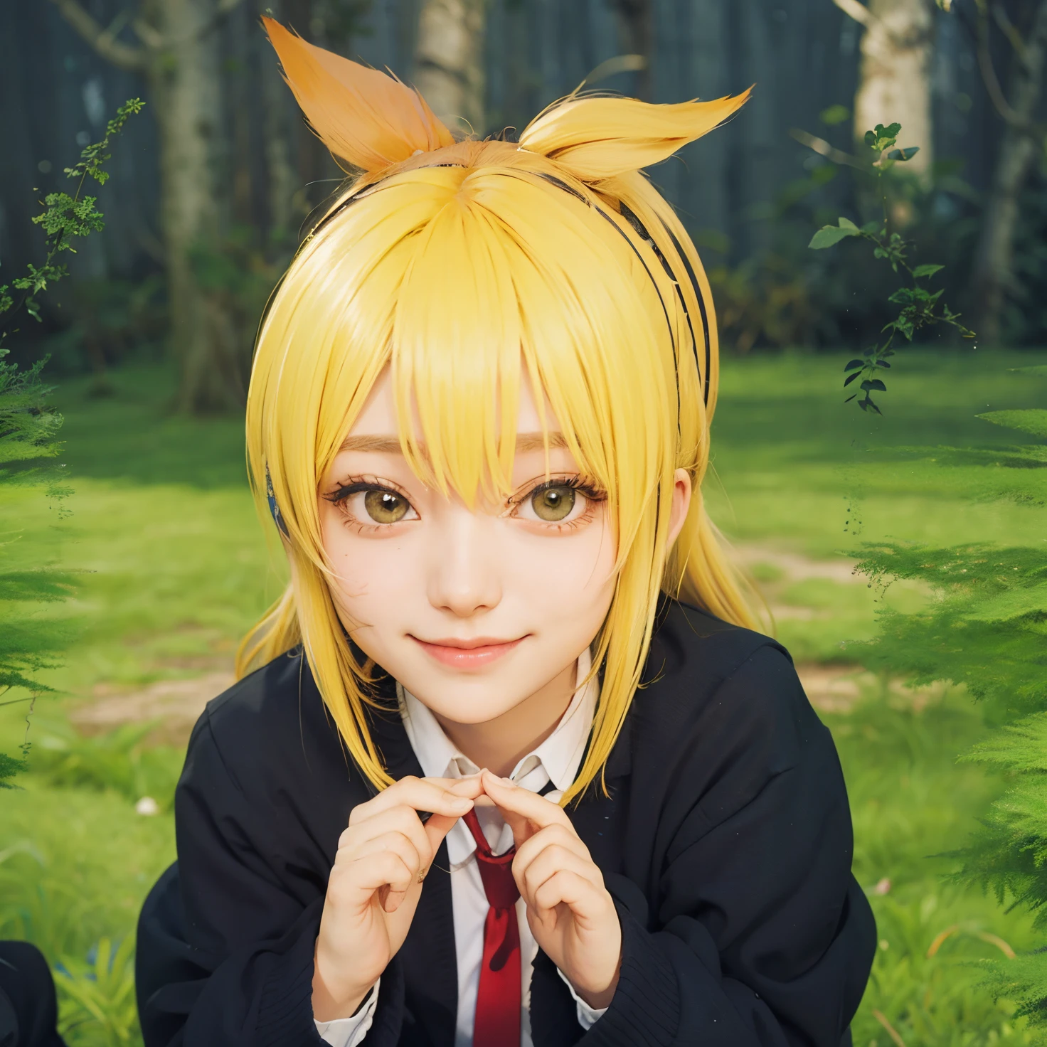 Lora realistis 1 gril yellow hair smile