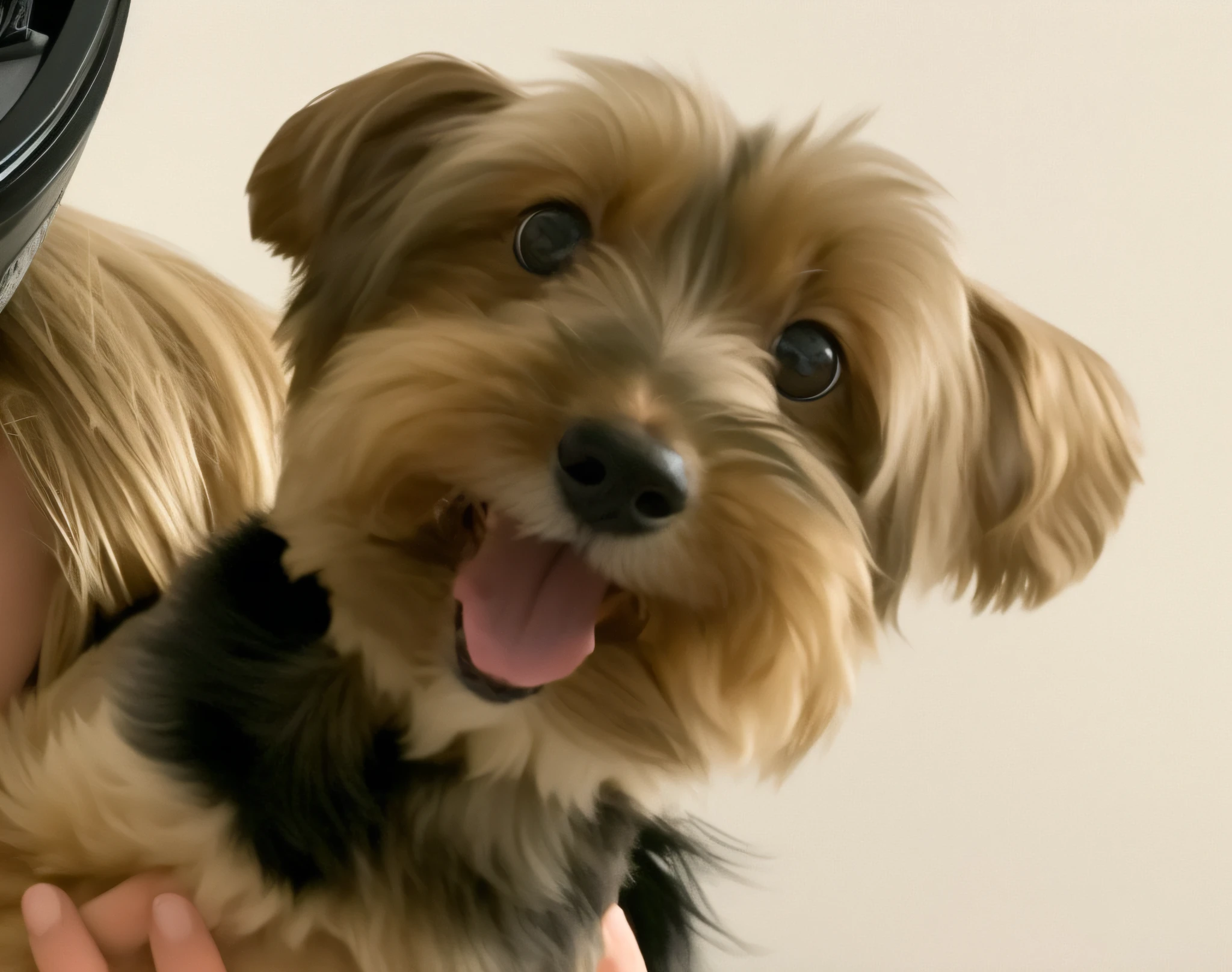 Happy Birthday to a happy furry baby, 4K HD Resolution, High quality image, award winning image, National Geographic picture with grainy background, award winning image, award winning image, hyperrealistic, high resolution, very detailed, award winning image, very detailed, HD Quality