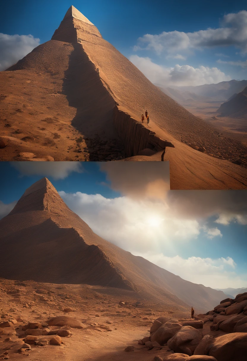The Ten Commandments of Moses、moses tablet、the top of mount sinai、Moses praises God、Moses thanks God