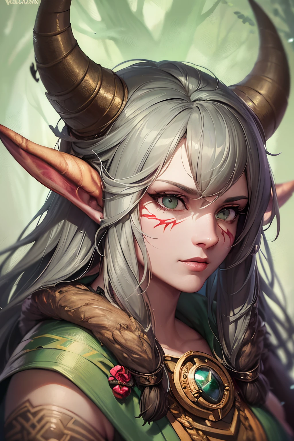 a close up of a person with a horned head and horns, viking shaman, a druid, horned god, cernunnos, world of warcraft elven druid, druid warrior, from vermintide 2 video game, god of the forest, mohrbacher, wojtek fus, hyperdetailed fantasy character, russian shaman, peter mohrbacher. unreal engine, tauren