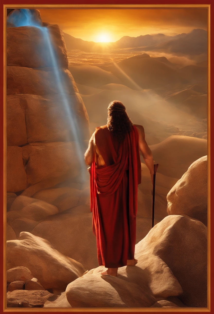 The Ten Commandments of Moses、moses tablet、the top of mount sinai、moses praises god、moses thanks god