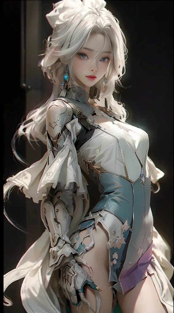 ((Best quality at best)), ((tmasterpiece)), (the detail:1.4), images of beautiful cyberpunk women,1 busty girl,Alone,Shirtless,naked leg,a hologram,dynamicposes,Cinema lights,strong contrasts,High level of detail,Best quality,tmasterpiece,white backgrounid,HighDynamicRange(HighDynamicRange),Ray traching,NVIDIA RTX,Hyper-Resolution,Unreal 5,sub surface scattering、PBR textures、post-proces、Anisotropy Filtering、depth of fields、maximum definition and sharpness、Many-Layer Textures、Albedo e mapas Speculares、Surface Coloring、Accurately simulate the interaction of light with materials、proporções perfeitas、Octagonal rendering、Dichroic light、largeaperture、Low ISO、White balance、the rule of thirds、8K original、