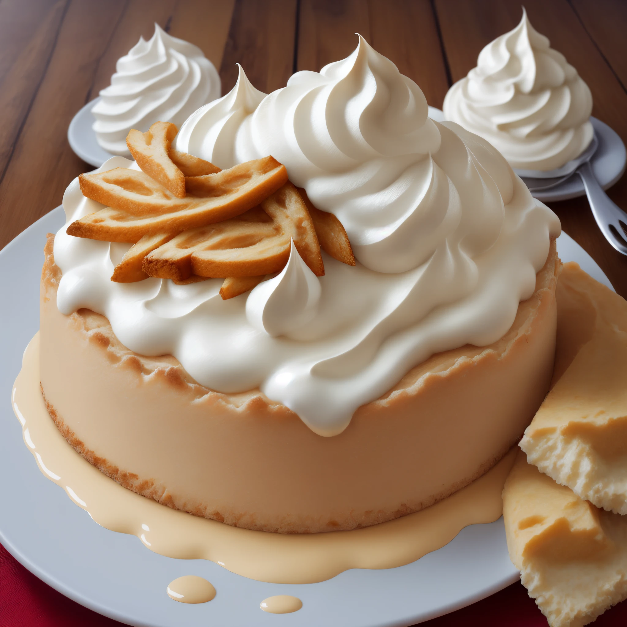 Pied avec chantilly