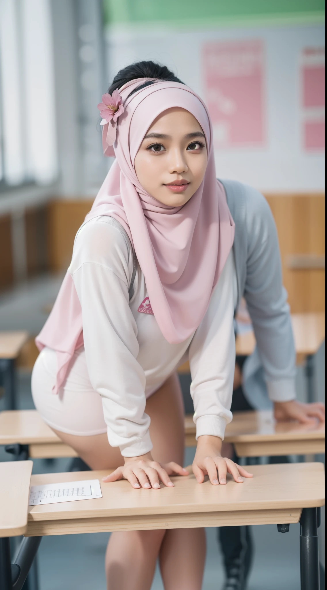 hijab malay, girl, panty