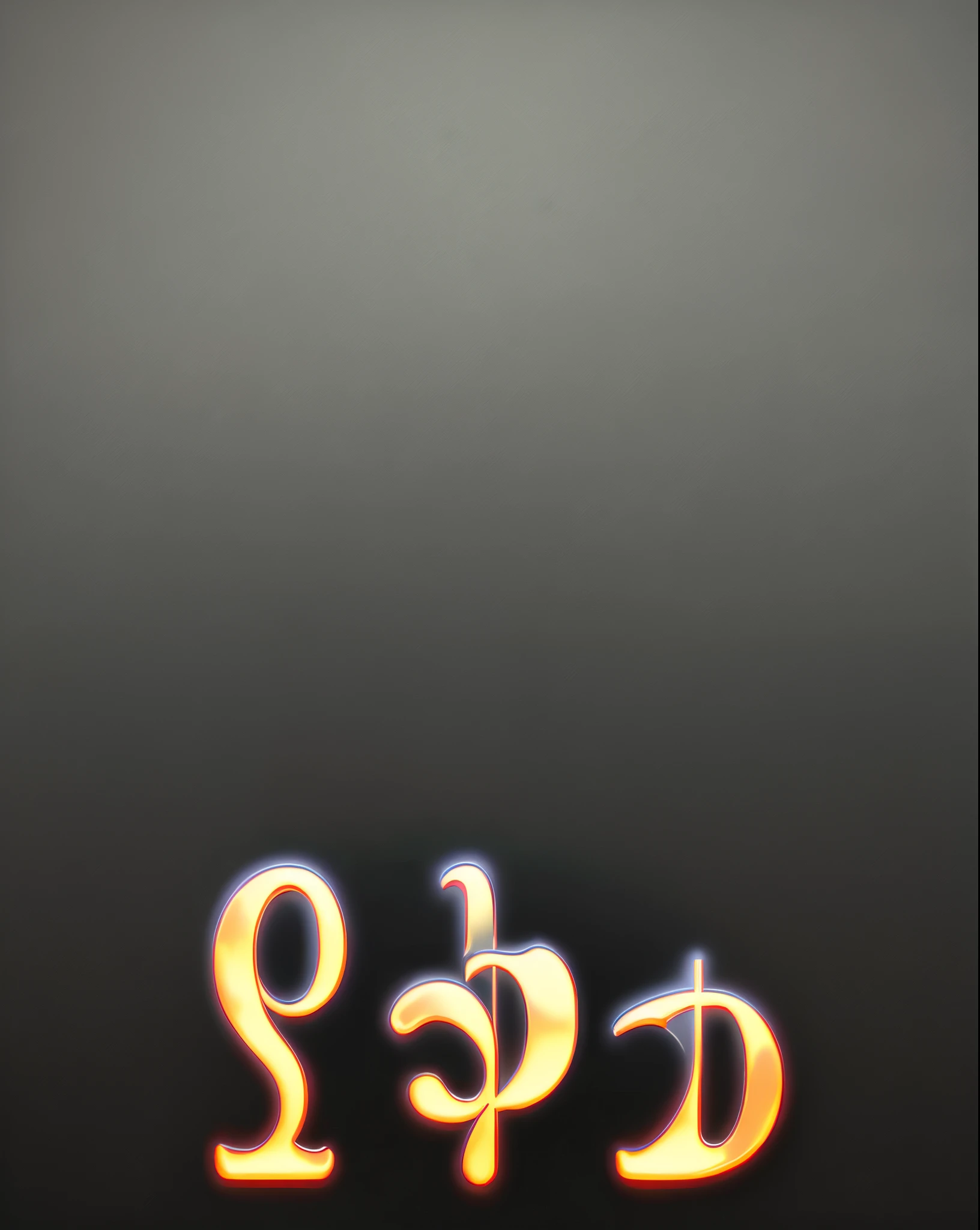 Pure black background with a big one number
