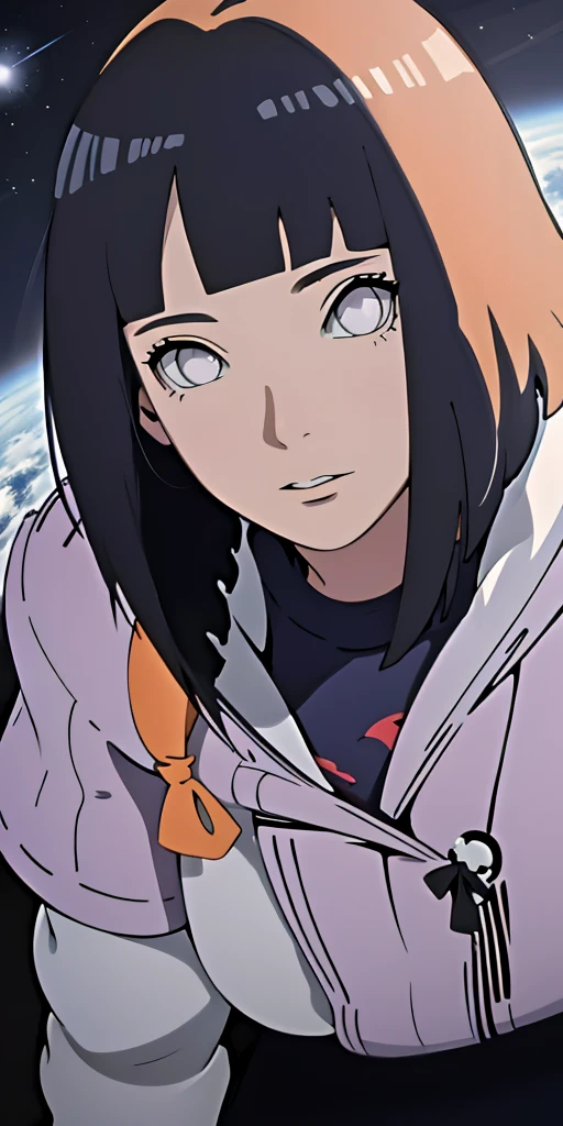 absurd res, high res, (masterpiece:1.4), ultra-detailed, 1girl,deataild face and eye, from above, space, floating