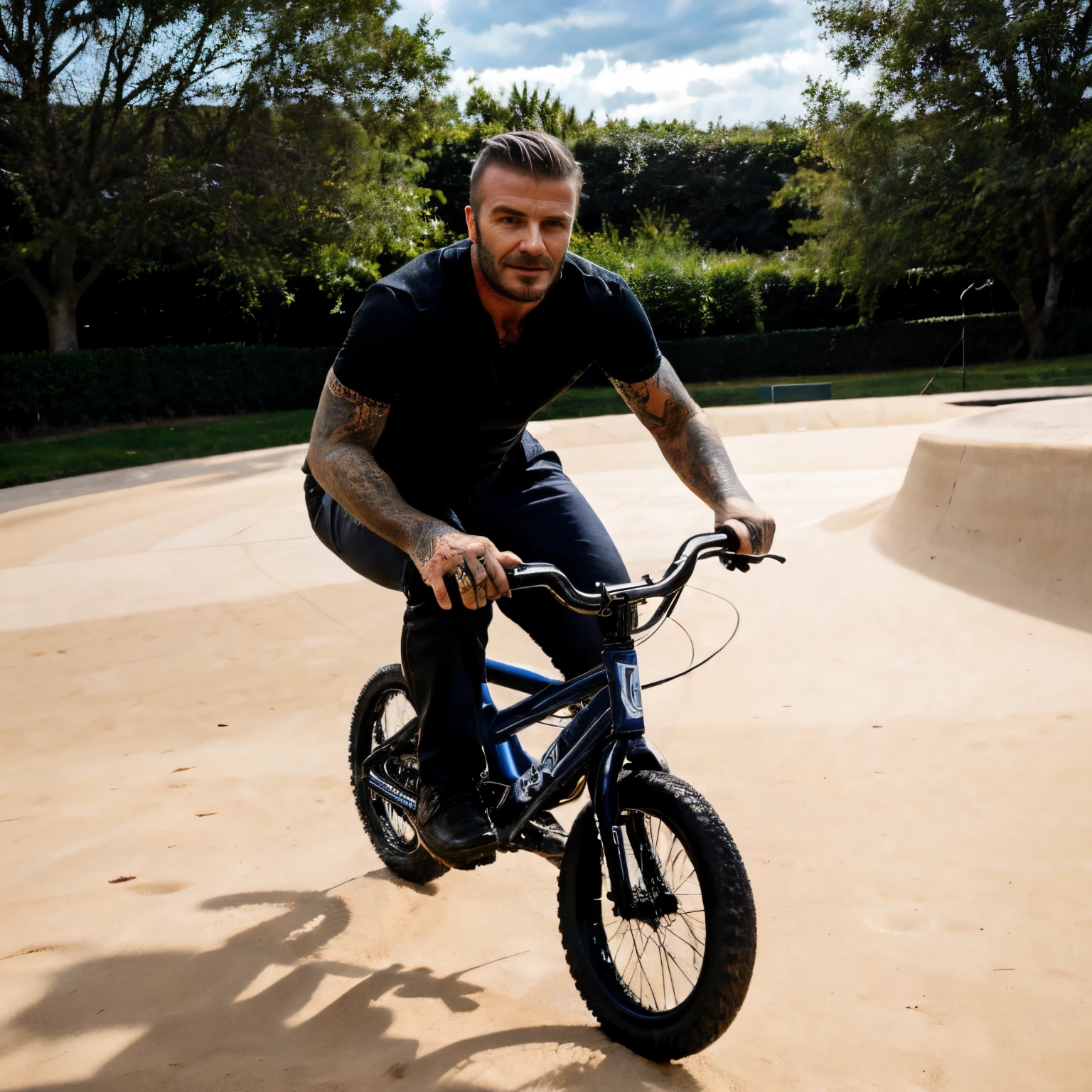 David beckham on bmx