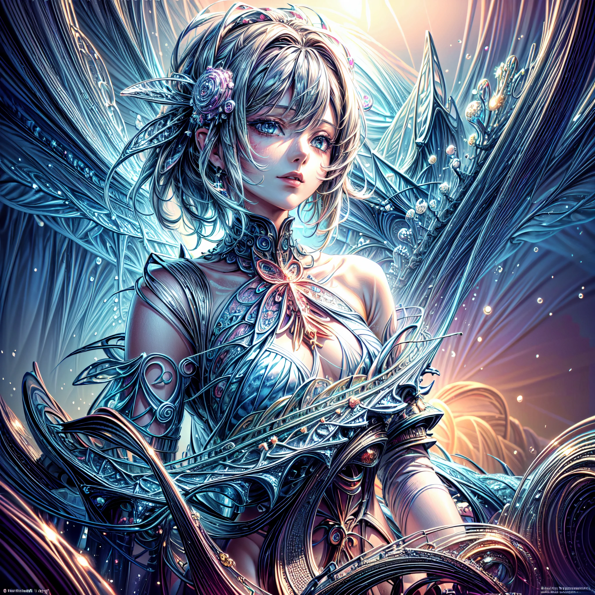 (masterpiece, top quality, best quality, official art, beautiful and aesthetic:1.2), (1girl:1.3), extreme detailed,(fractal art:1.3),colorful,highest detailed