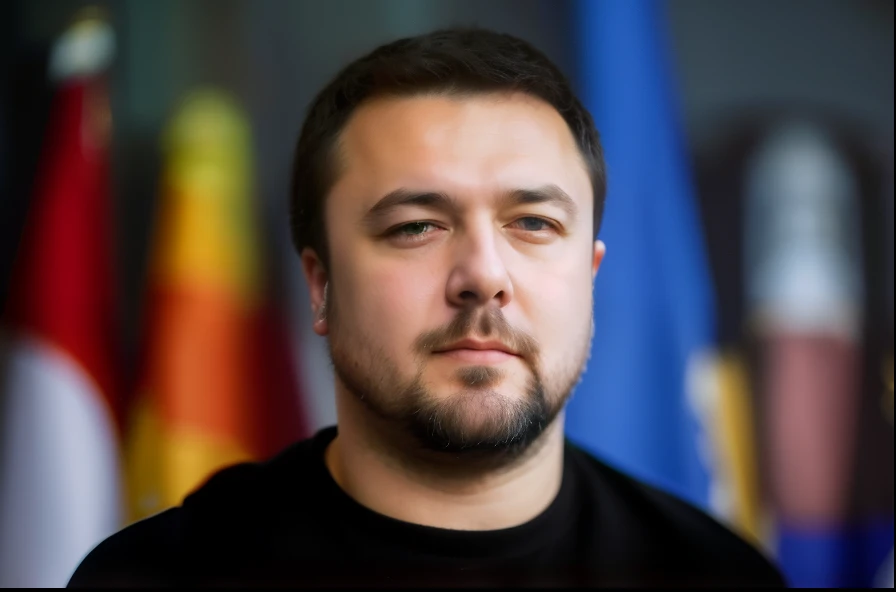 Bearded、Close-up of a man wearing a black shirt, Rutkovsky, Volodymyr Zelensky, Matteo Salvini, Ivan laliashvili, Rya Bobychev, Vsevolod Ivanov, Mircea Susiu, Bogdan Reznenko, Aykut Aydogdu, Anton Migurko