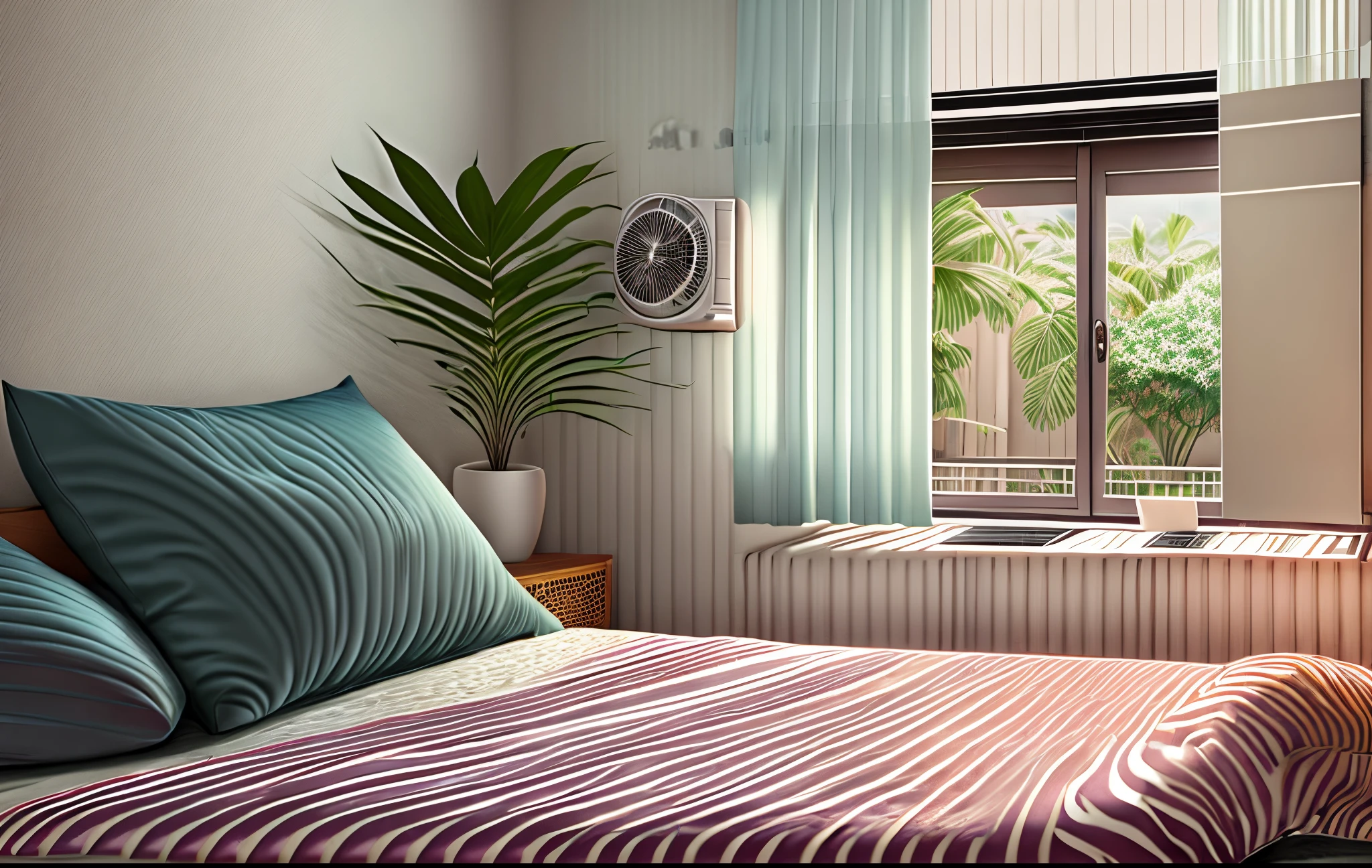 Bedroom with cool air conditioner --auto --s2