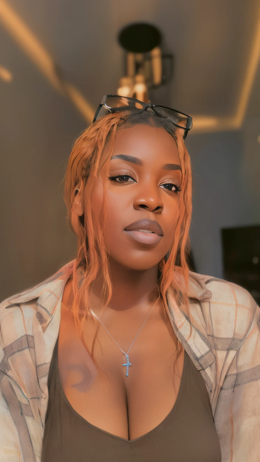 (an extremely detailed black woman face),best quality,portrait,high resolution,centered,(looking at camera),(dark-brown eyes