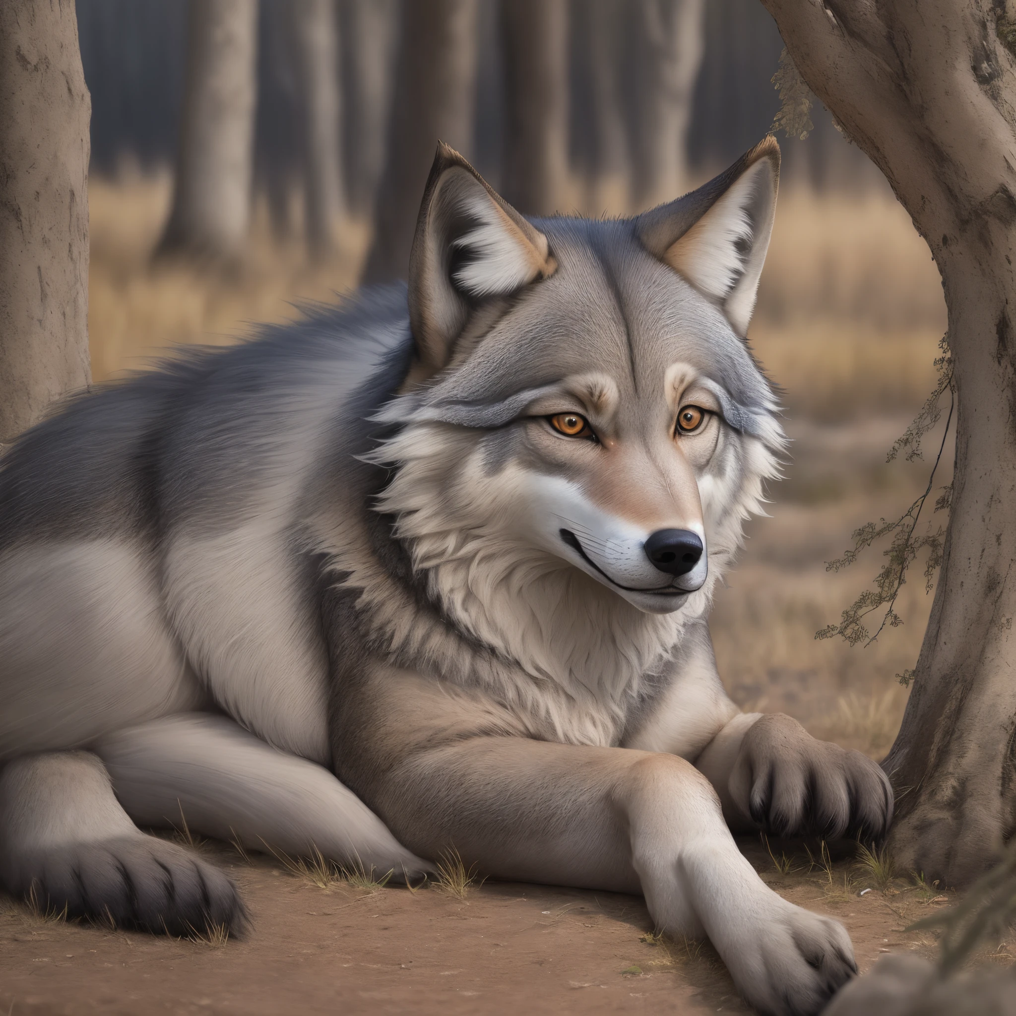 Mélange loup-ane