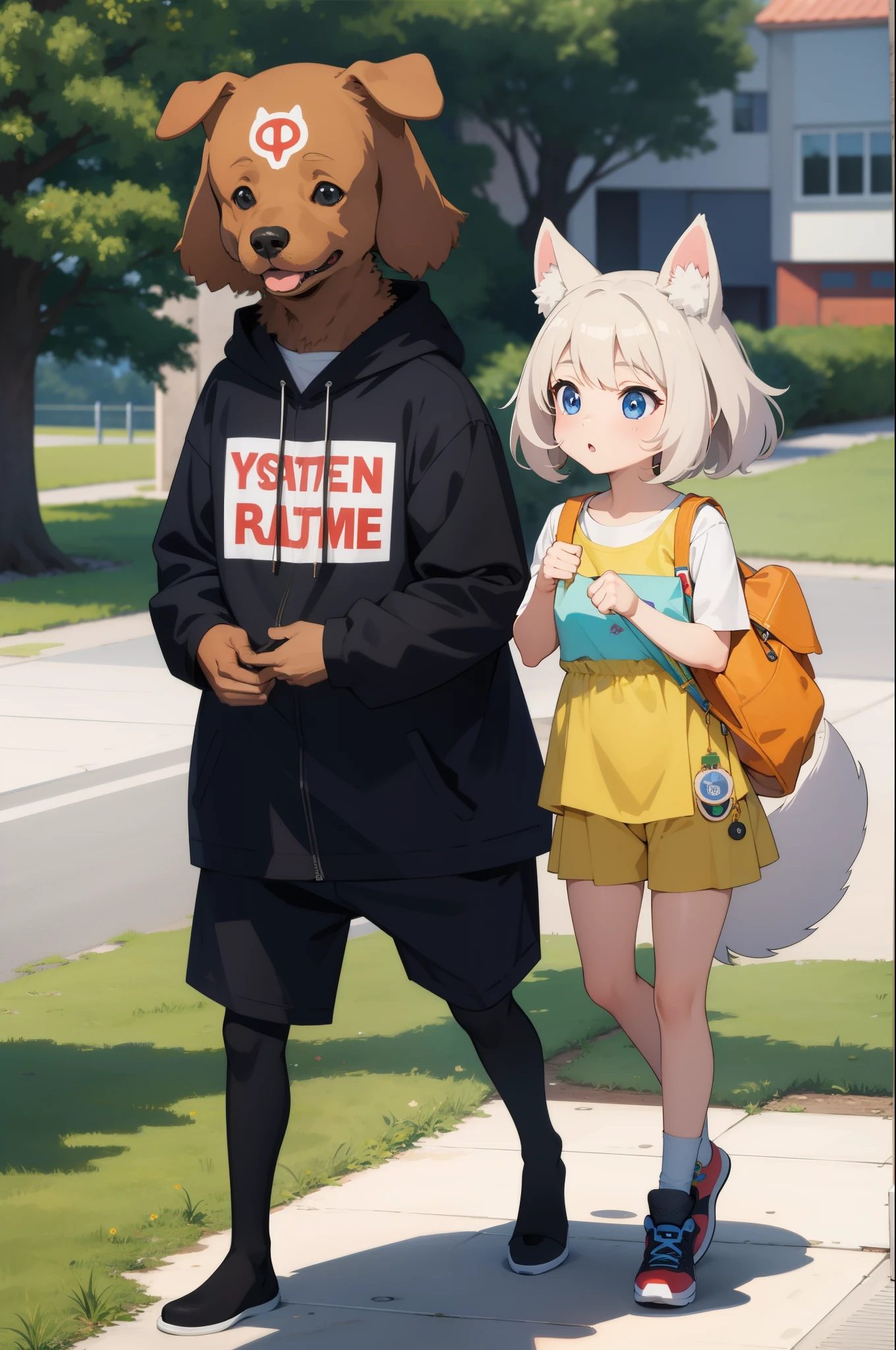 Humanoid anime dog