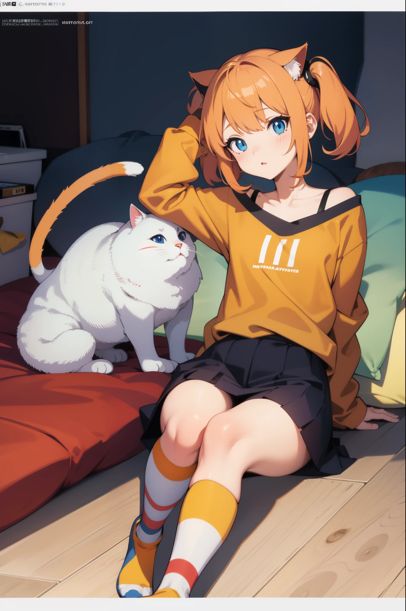 Humanoid anime cat